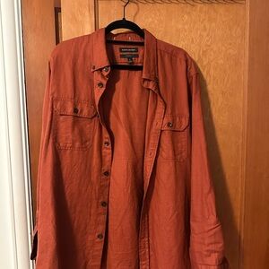 Banana Republic Rust Button-Up Shirt